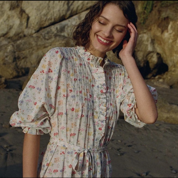 Doen Stanton Dress Spring Bouquet floral XXS - Picture 1 of 5